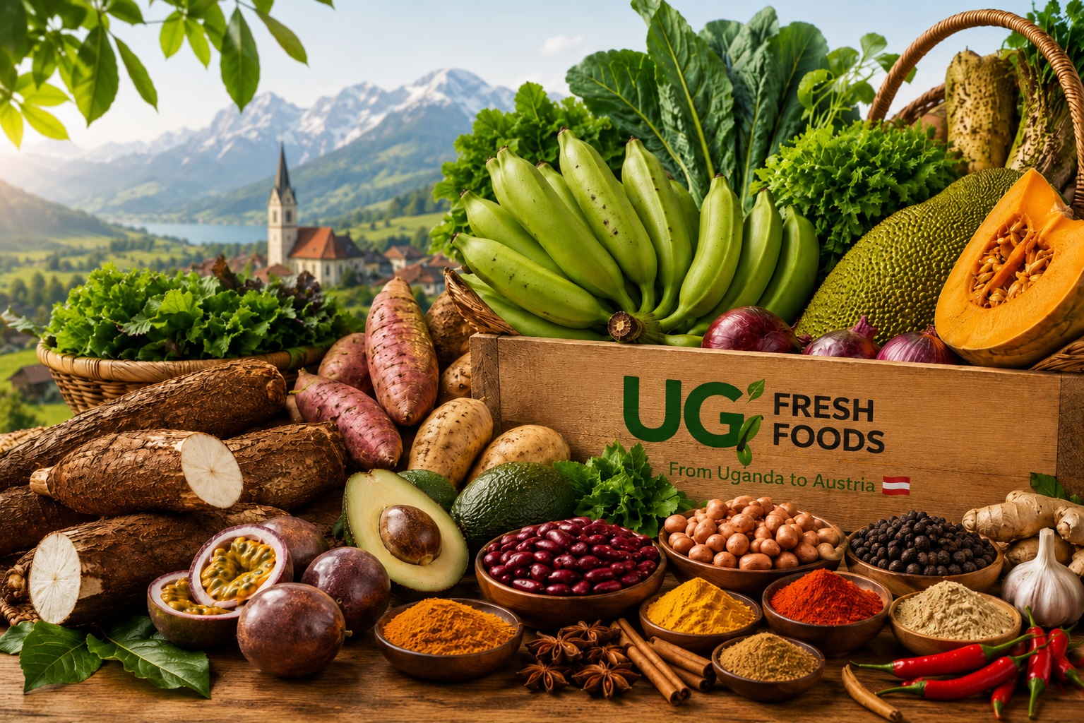ug fresh foods uganda to austria